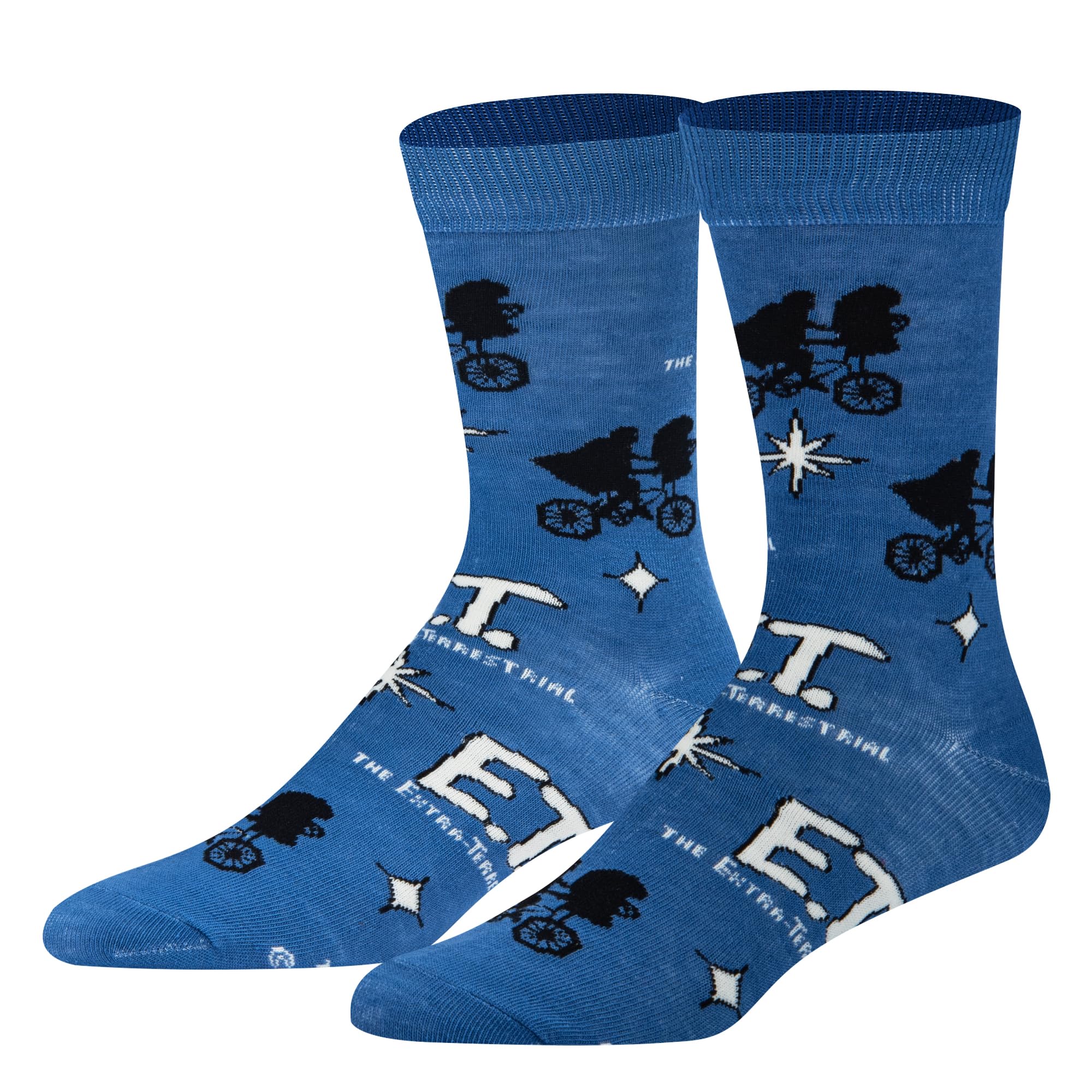 Crazy Socks, E.T. Logo, Extra Terrestrial, Bicycle, Universal Studios, Large