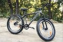 CAYA Warrior 26T Cycle for Men & Women with Dual Disc Brakes | Steel Frame 18.5 Inches with Triple Alloy Rim/Unisex Cycle Tyre 26'' inch | MTB Bicycle Ideal for 15+ Adults -(Matt Jet Black) gallery image