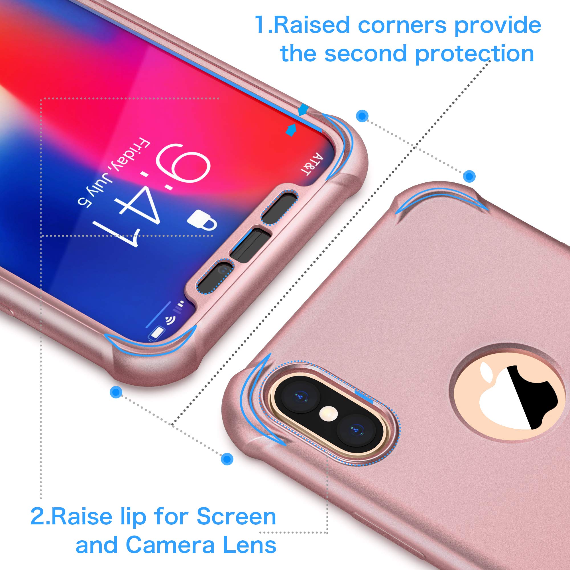 Custodia per IPHONE XS & X + Vetro Temperato Foxwood Vera Pelle Cover