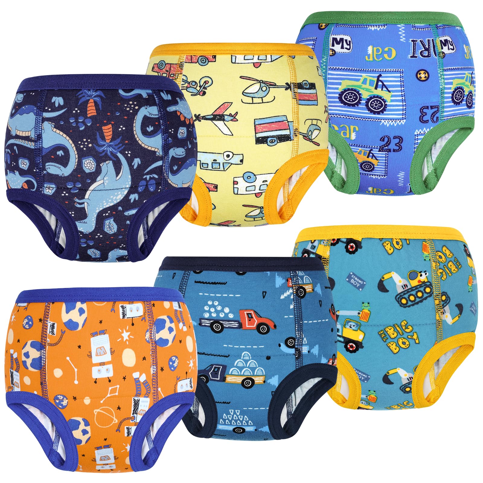MooMoo Baby Training Underwear for Boys and Girls Absorbent Toddler Training Pants for Girs 2T-7T