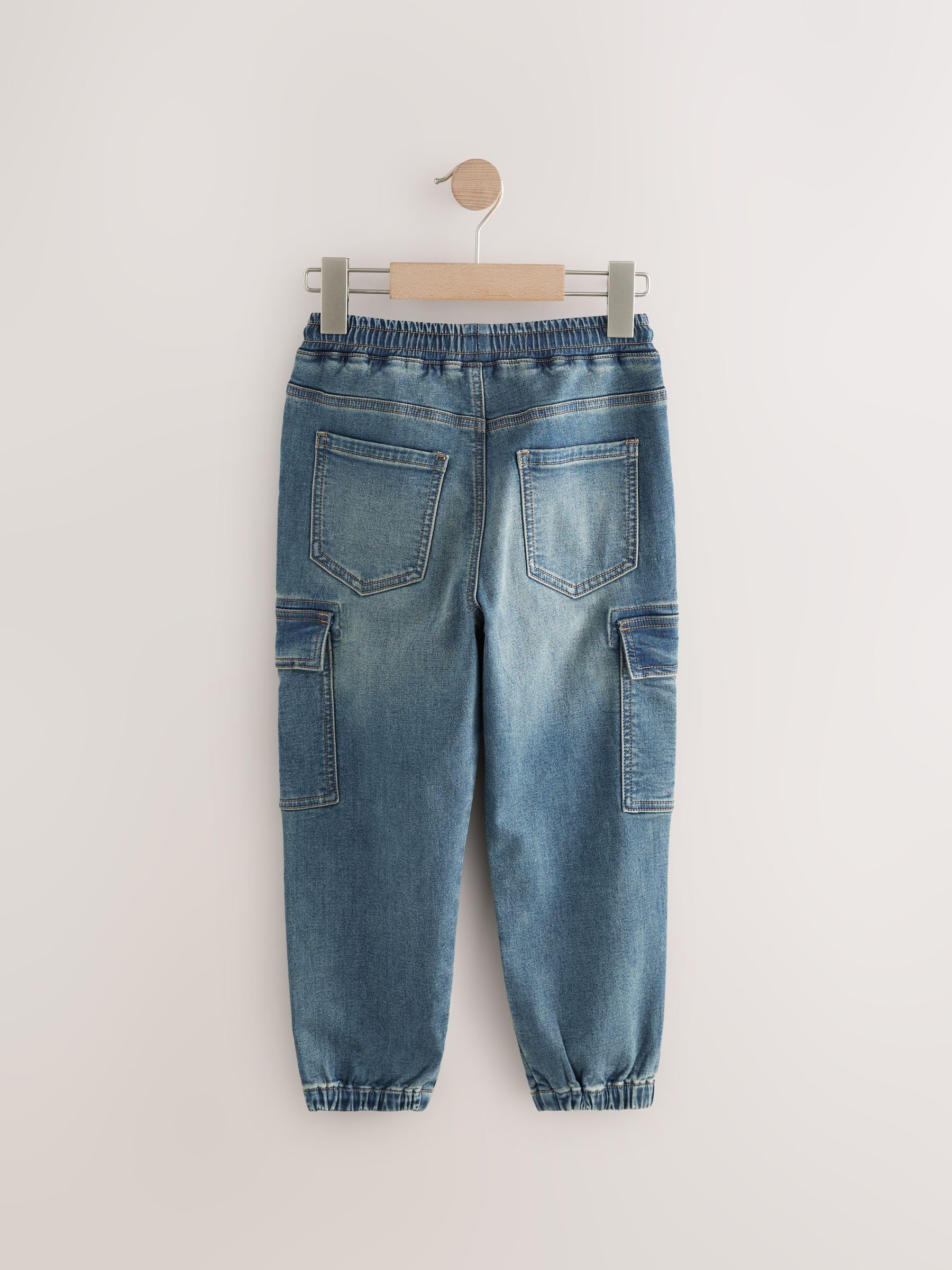 NEXT Ragazzo Jeans Cargo con Elastico in Vita