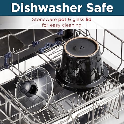 Miniatura 7 de Elite Gourmet MST239X - Olla de cocción lenta redonda eléctrica, temperatura ajustable, entradas, salsas, guisos y salsas, tapa de vidrio apta para