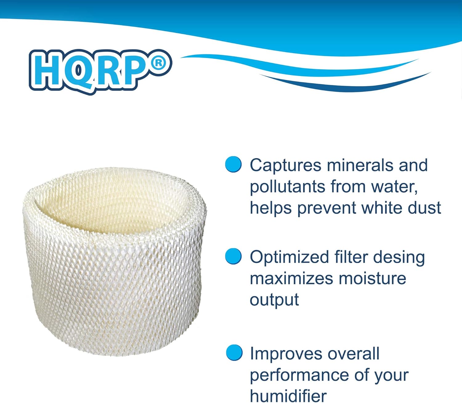 HQRP 3-pack Filter compatible with Walgreens 890-WGN 890WGN LEV320 HF212-UL Cool Mist Humidifiers, W889-WGN Replacement