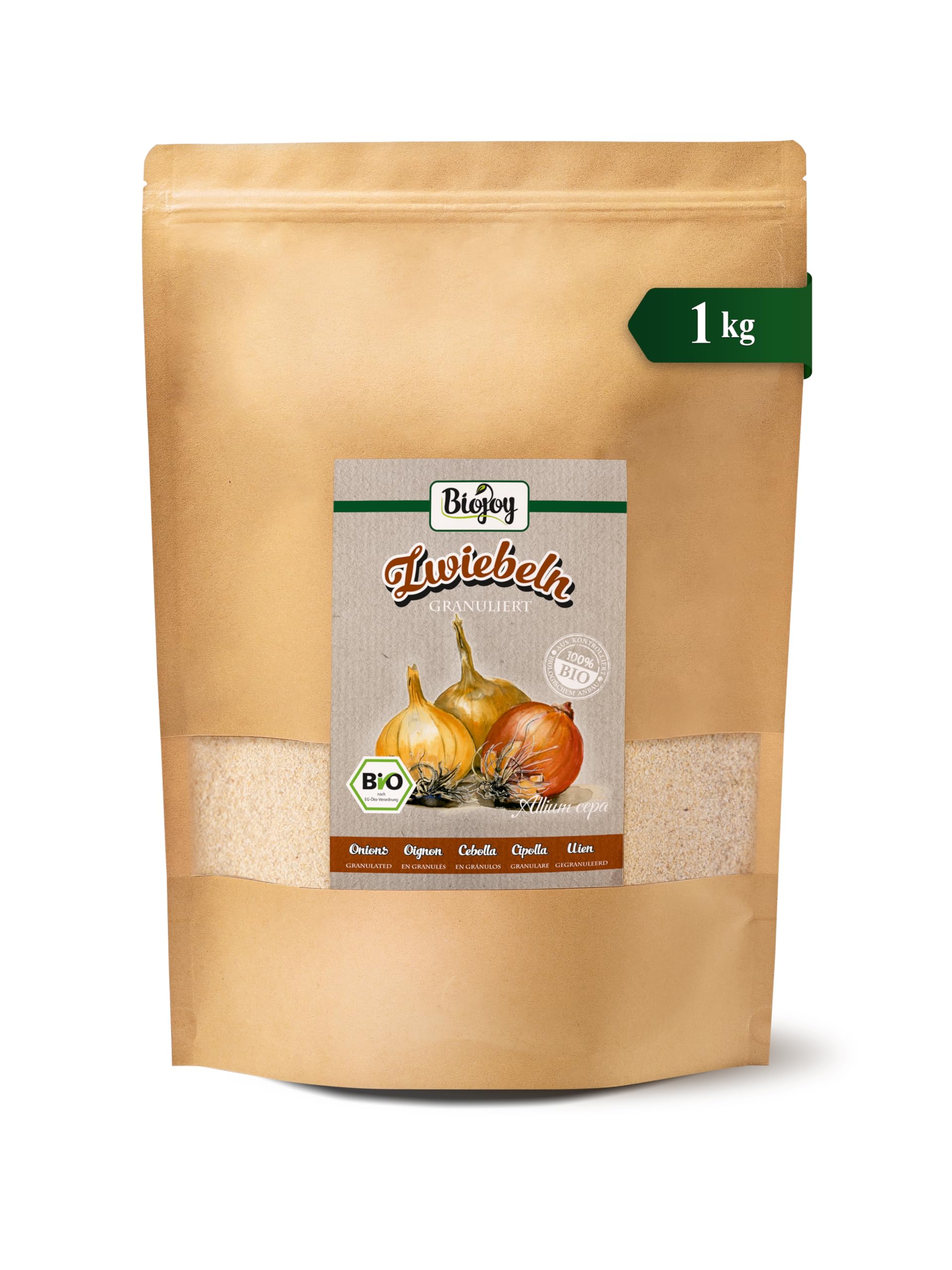 Biojoy Cebolla granulada BIO 1 kg, Cebolla seca sin aditivos
