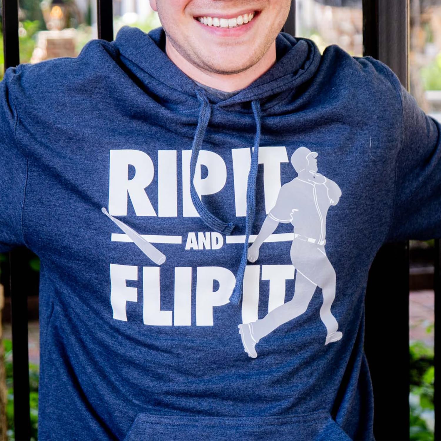 ChalkTalkSPORTS Baseball Standard Sweatshirt | Rip It Flip It | Youth and Adult Sizes - Image 2