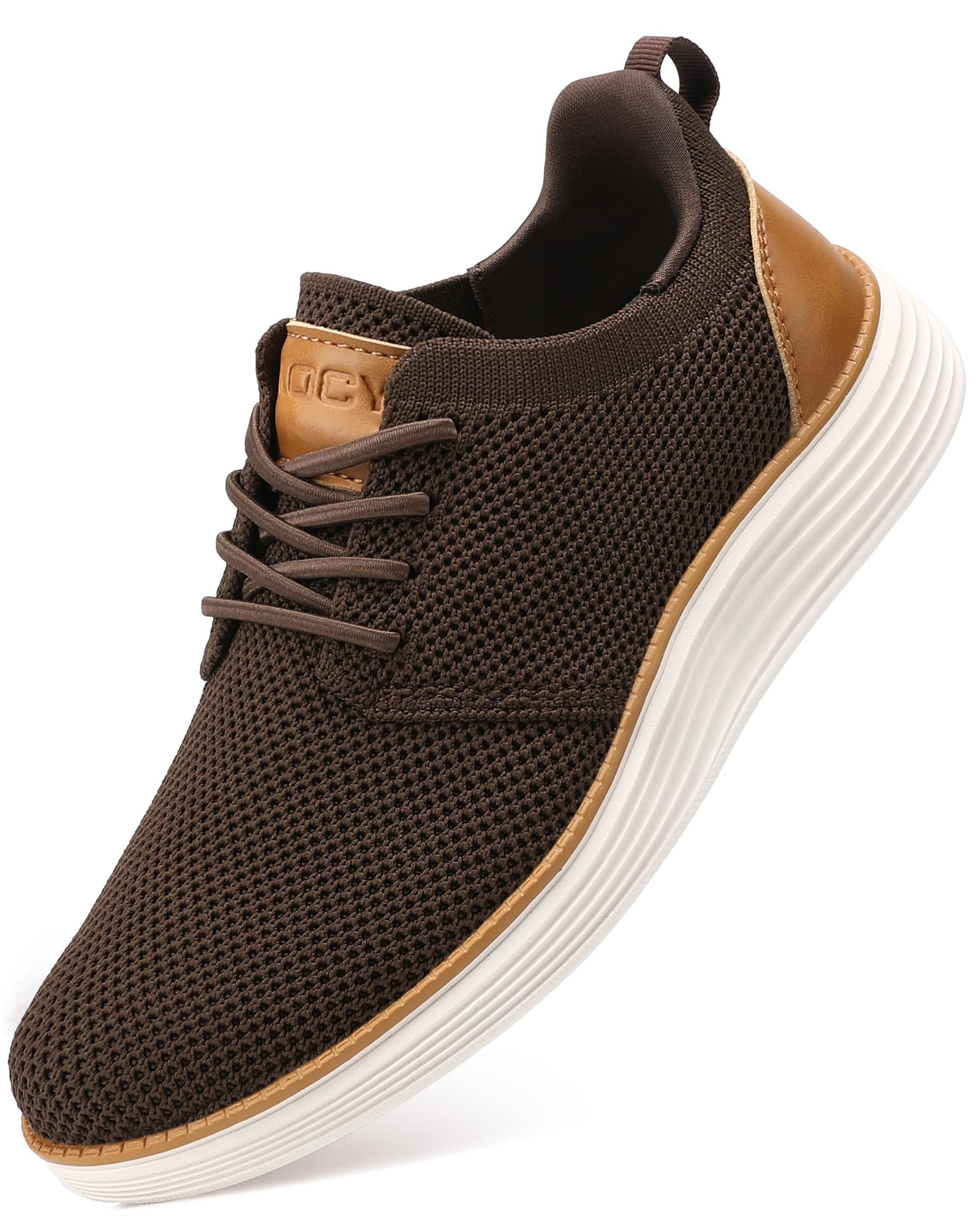 VILOCY Boy's Slip On Casual Dress Sneaker Hands Free Fashion Shoes Comfortable Oxfords Mesh Tennis Breathable School Uniform Formal Church Shoes(