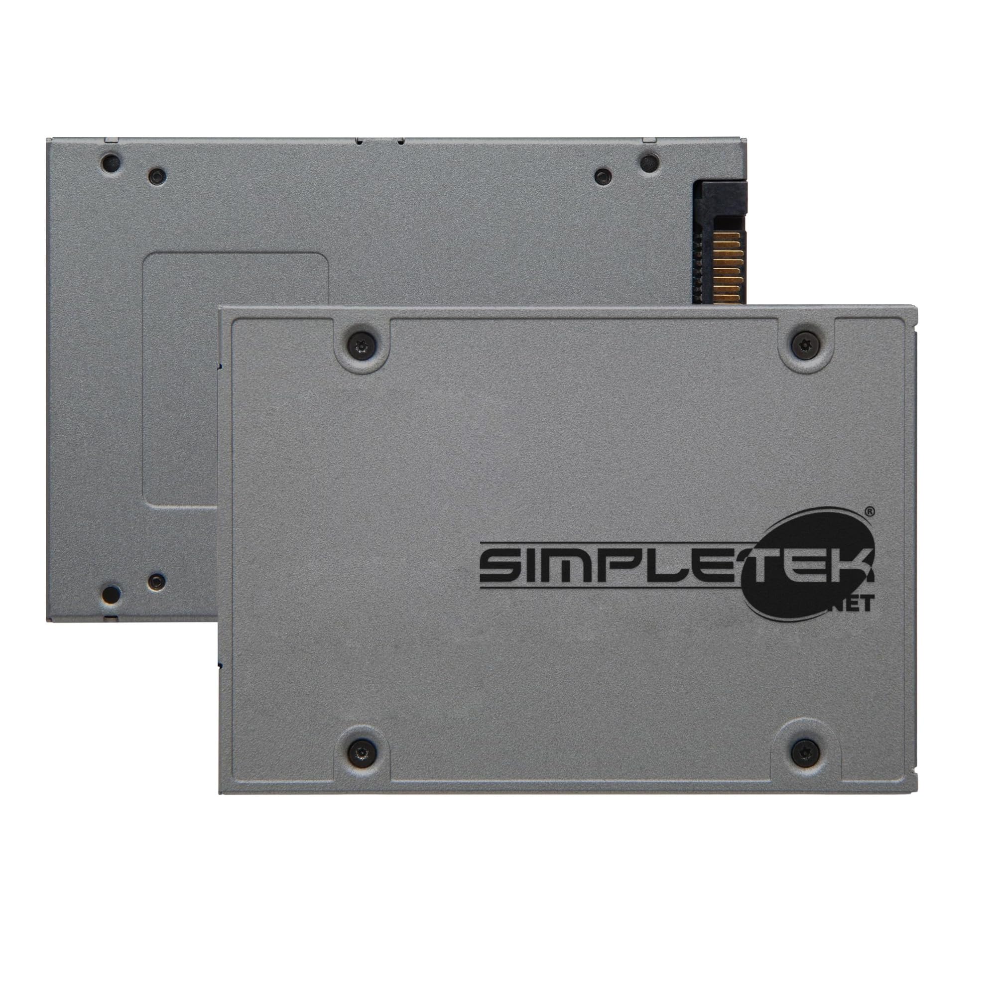 SIMPLETEK - SSD Interno 120GB SATA III 2.5 Alta Velocità (Ricondizionato) | Lettura 550MB/s, scrittura 350MB/s, NAND TLC, 90000 IOPS, 15000 IOPS, basso consumo, PC, notebook