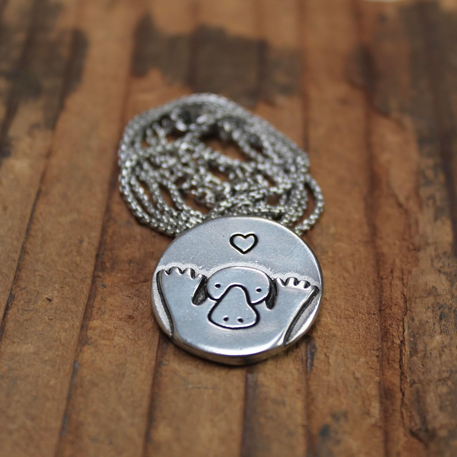 Mark Poulin Women's Pewter Platypus Necklace - Adorable Platypus Pendant on Adjustable Stainless Steel Box Chain
