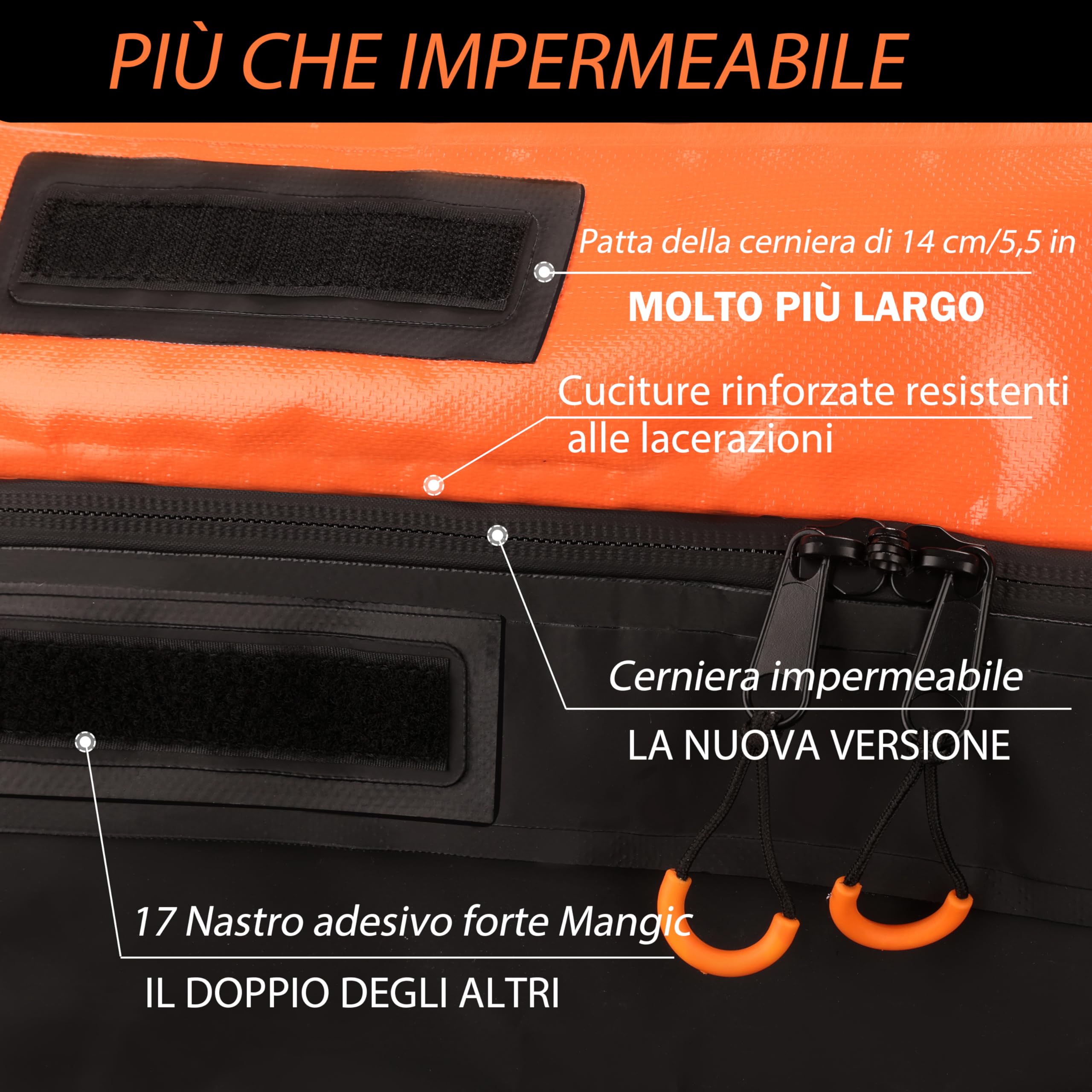 Box da Tetto Auto - Borsa da Tetto Impermeabile Portapacchi Pieghevole con Tappetino Antiscivolo Gancio Porta e Cinghie di Rinforzo, Box Tetto Auto per Auto con/senza Portapacchi (105x90x45cm)