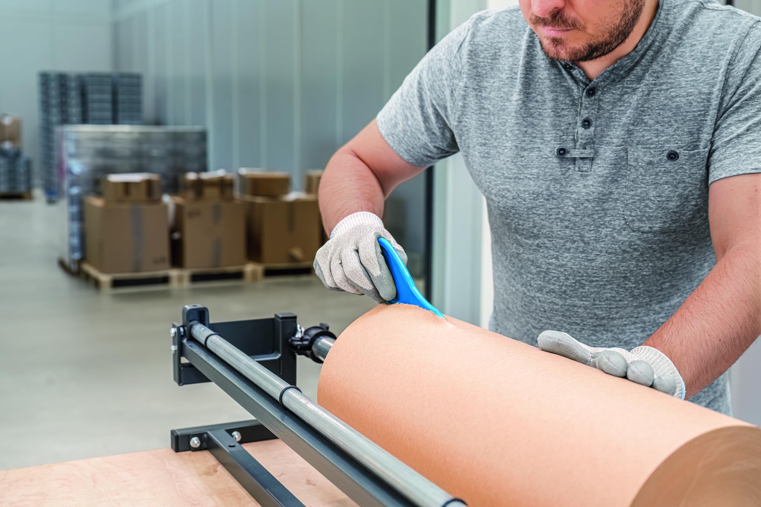 MARTOR 10x SECUPLUS 210 Sicherheitswerkzeug, klingenlos, Rollenware | Abgeschrägte Kante, Papierlagen spalten, ergonomisch, Produktion & Logistik, No. 210001.13