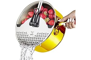 5.5-10.5 Premium Stainless Steel Adjustable Clip Pasta Strainer
