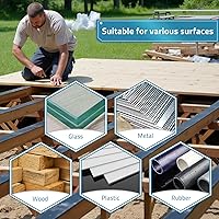 Vista 7 de PAULINN Cinta de viguetas de cubierta para cubierta de 4 x 50 pies, cinta intermitente de butilo para proteger vigas de cubierta de vigas de madera