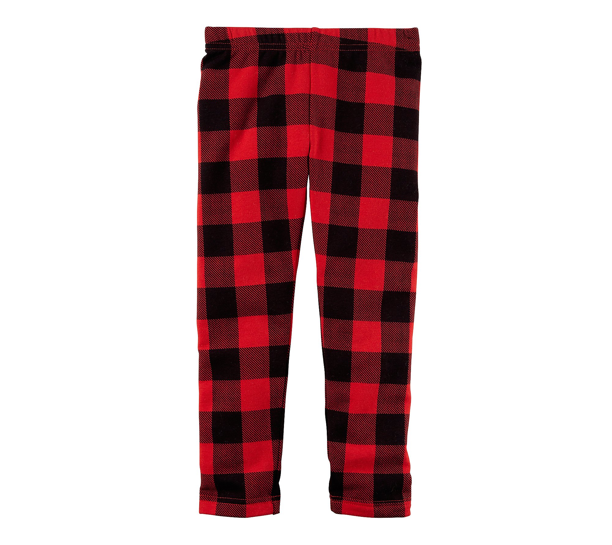 Carters Baby Girls 12M-4T Plaid Leggings Red 3T