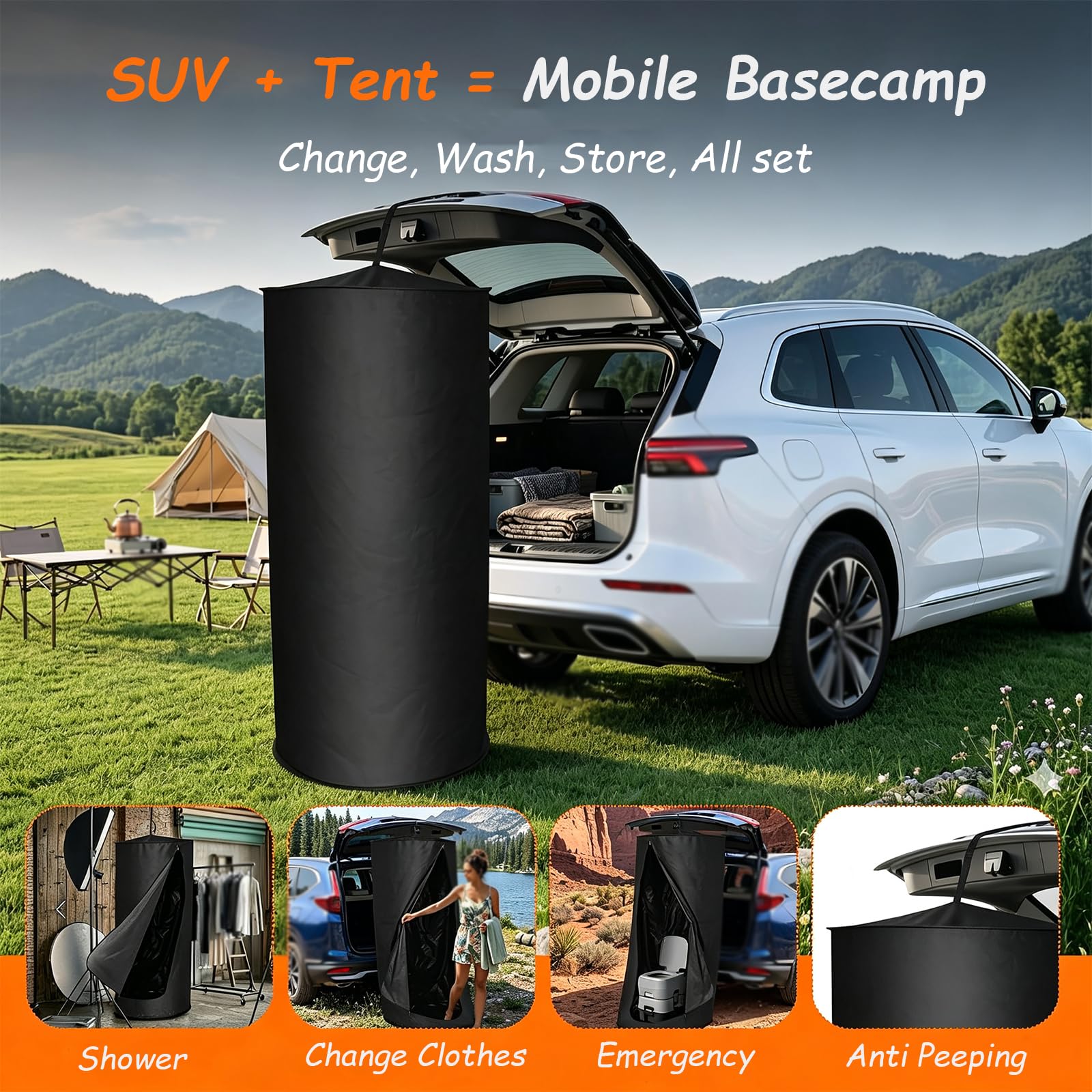 Tienda De Privacidad Desplegable Para Coche,Cabina Ducha PortáTil Camping