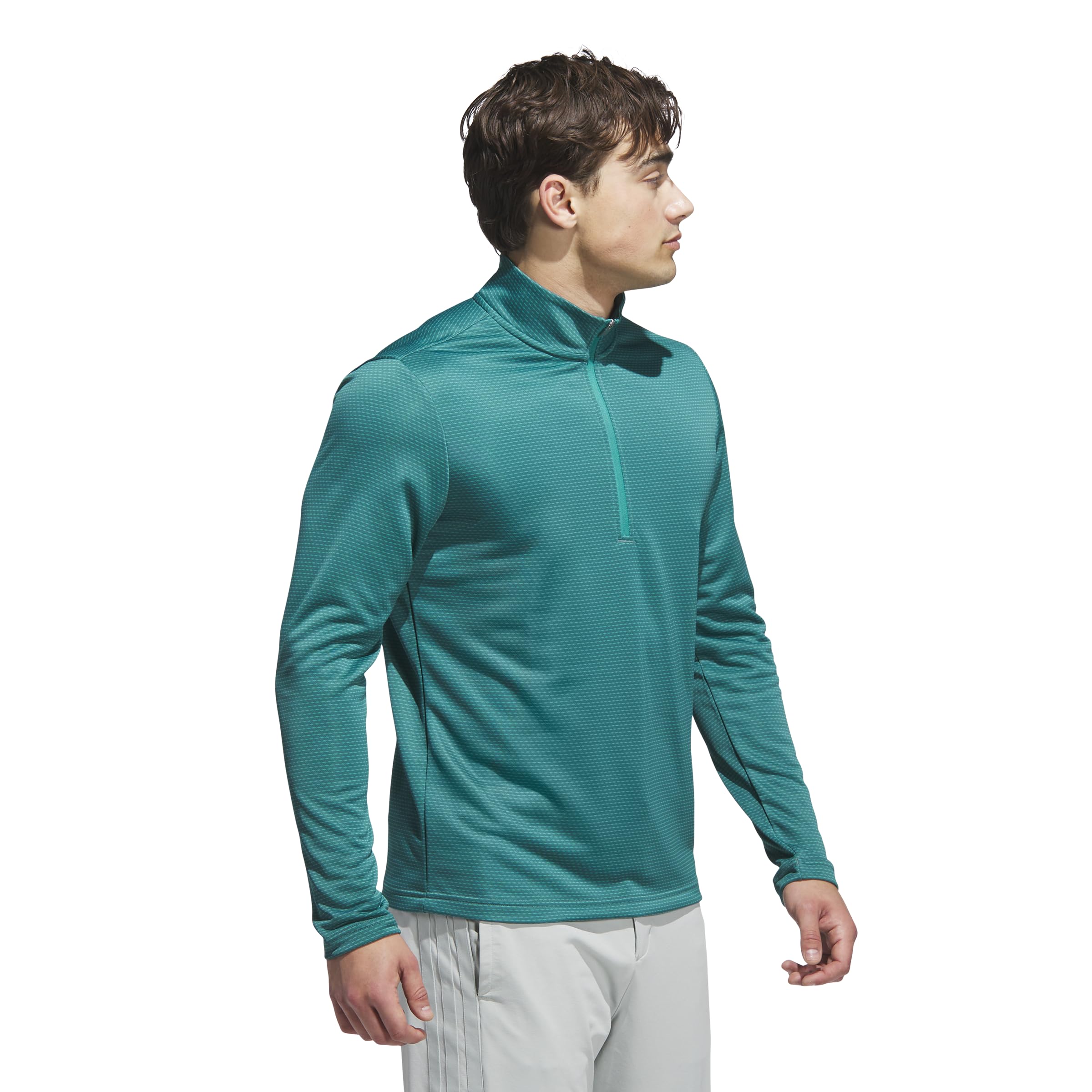 adidas Performance Printed Quarter-Zip Pullover, Preloved Teal, XXL męski