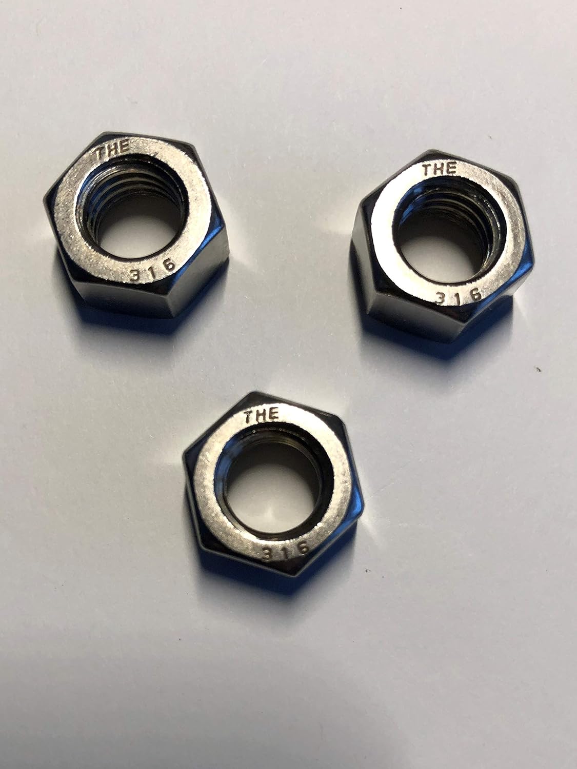 US STAINLESS 100 Pieces Stainless Steel 316 A4 3/4"-10 UNC Hex Head Nuts ASTM F594G Passivated 594