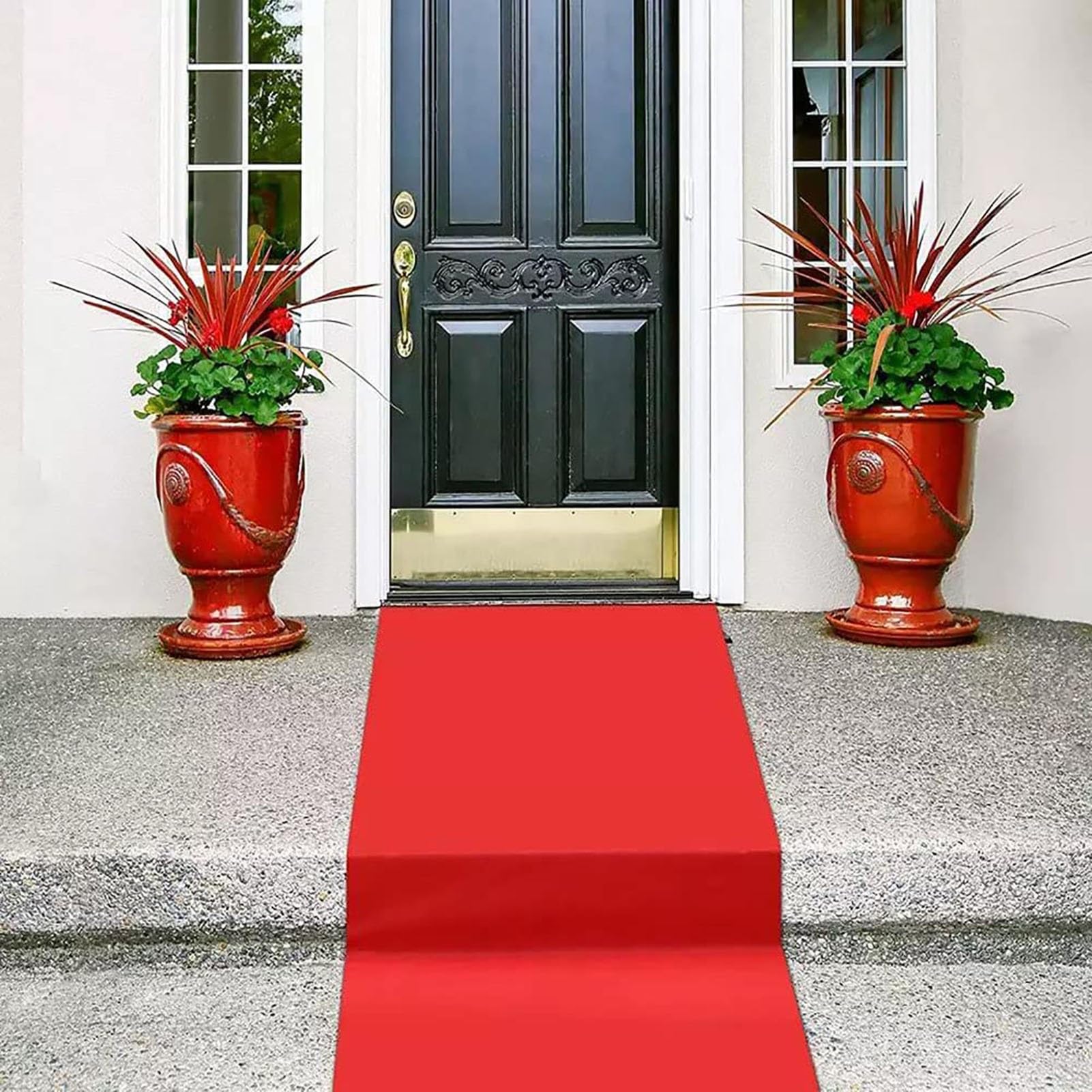 VIP Tapis Rouge 1 x 10m pour Cérémonie Deco Anniversaire Mariage Demande Noel, Moquette Theme Extérieur Décoration Jetable Événement Fête