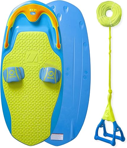 ZUP You Got This 260 Board and Handle Combo with EVA Foam Padding, All-in-One Kneeboard, Wakeboard, Wakeskate, and Wakesurf Board for Kids, Teens,