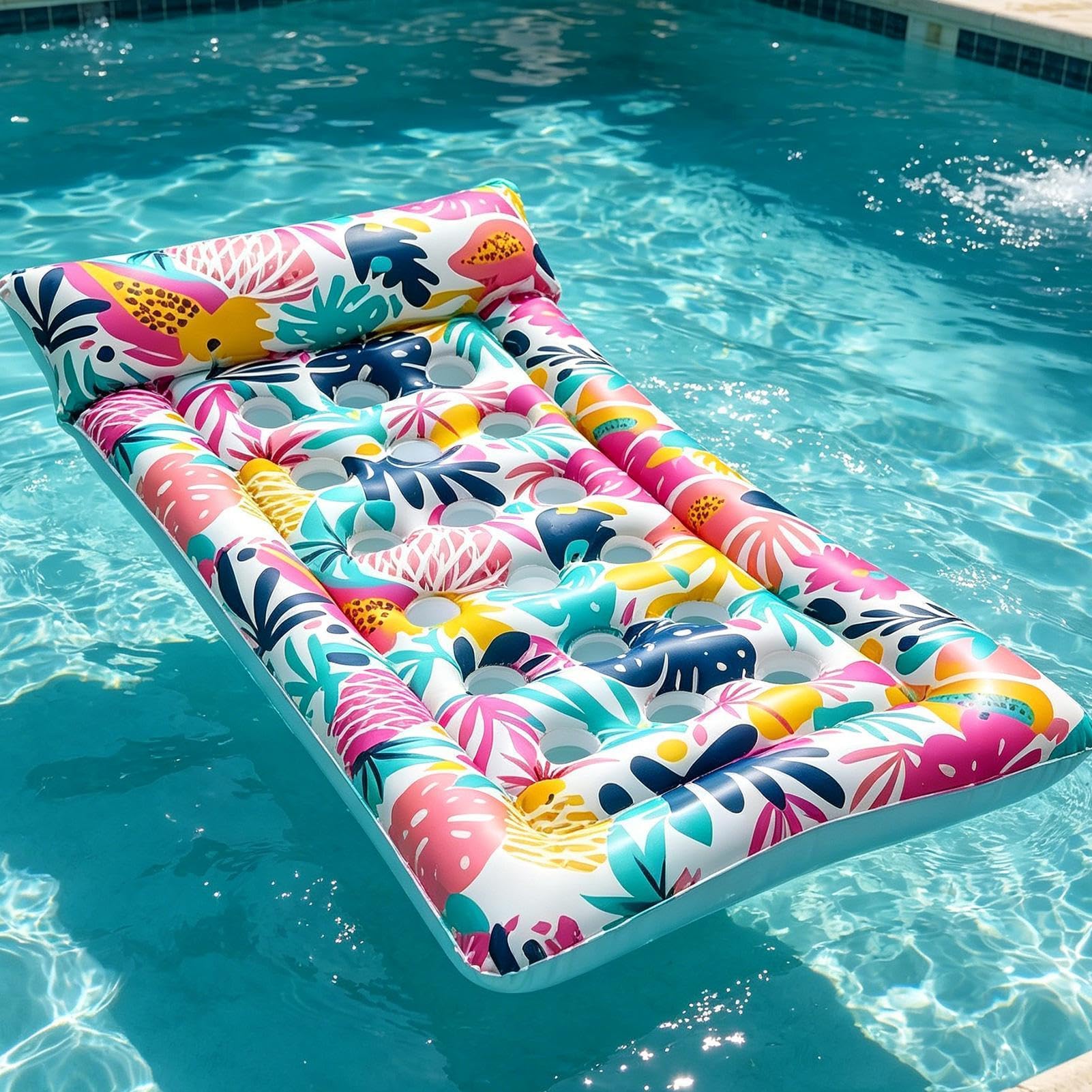 Flotteur De Piscine pour Adultes Matelas Gonflable Ergonomique Flottant