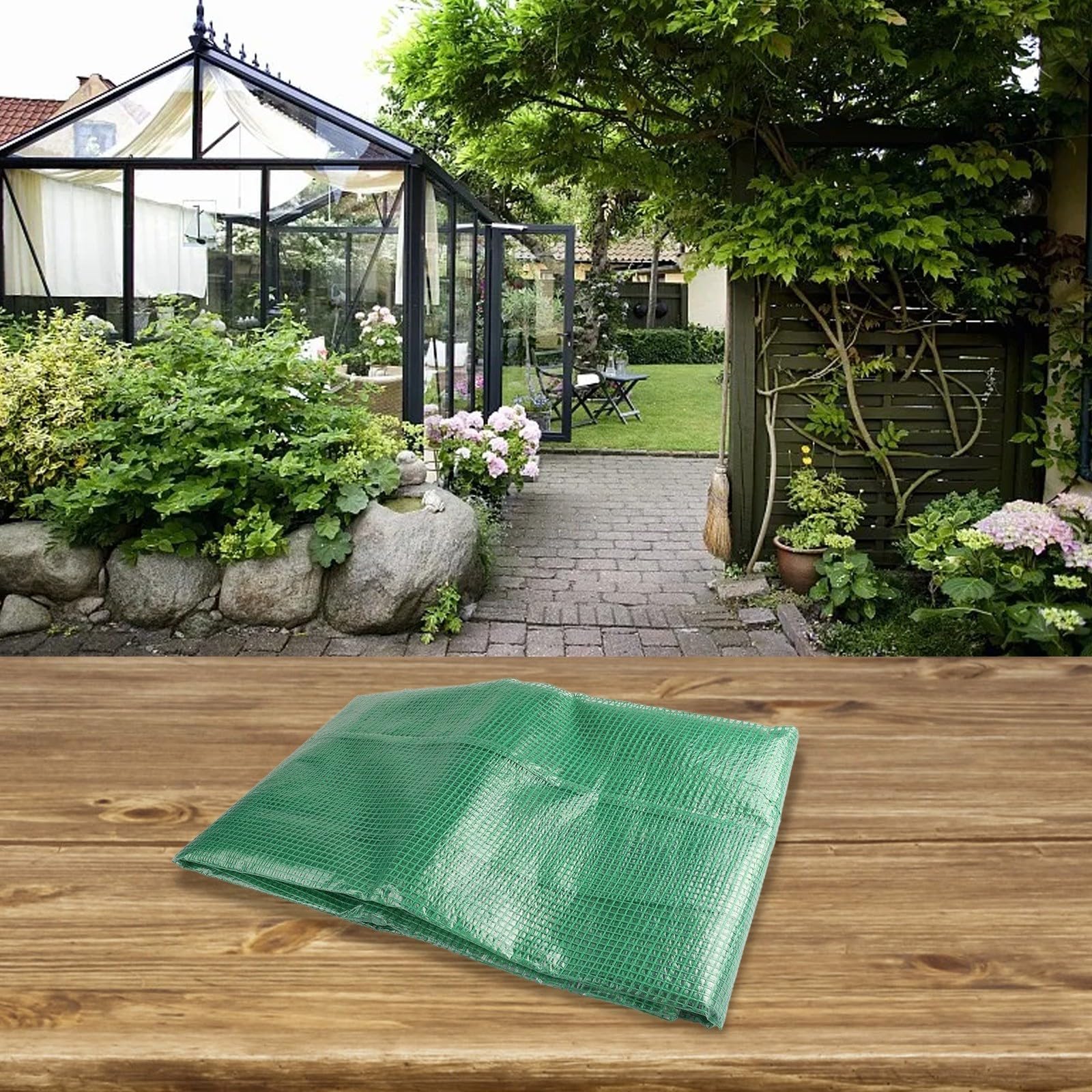 Cubierta de PVC para casa de plantas, 143 x 143 x 195 cm, resistente al