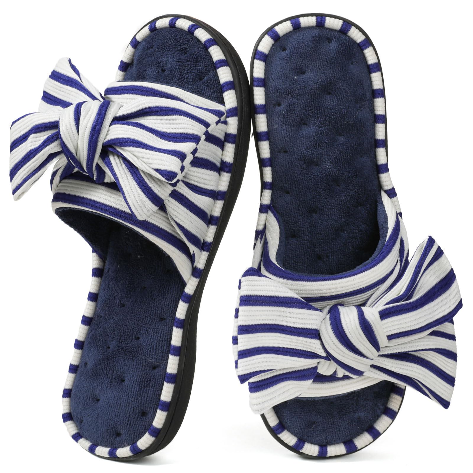 ULTRAIDEAS Women's Eurytides Slide Slippers Memory Foam House Shoes