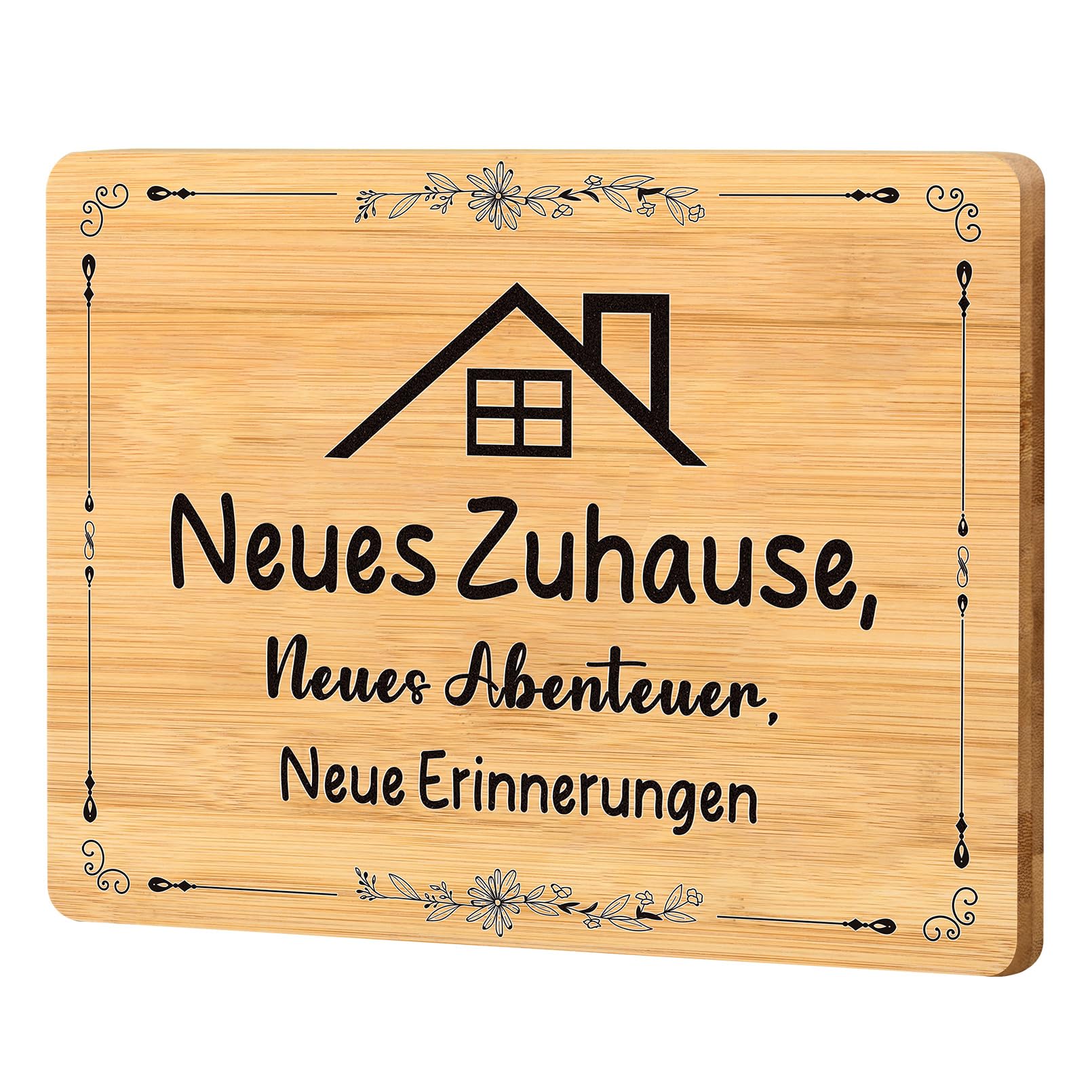 Geschenke Zum Einzug, Einzugsgeschenke Wohnung, Geschenk zum Einzug ins Haus, Einzugsgeschenke Haus, Einweihungsgeschenk Haus, Neues Zuhause, Neues Haus Geschenk - Schneidebrett aus Holz