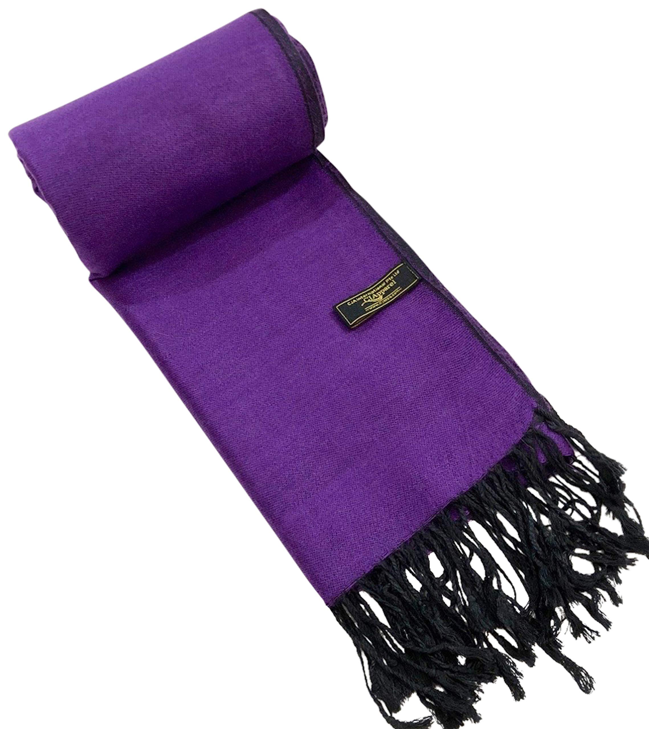 CJ ApparelSolid Color Design Nepalese Shawl Seconds Scarf Wrap Stole Throw Head Wrap Face Cover Pashmina NEW