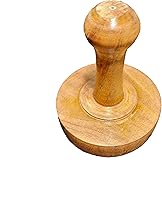 Vista 4 de Triturador de patatas de madera uso diario Pav de madera Bhaji/Vegetal/Triturador de patatas Roti Chapati de madera, Roti Bhakri o Khakara en Tava