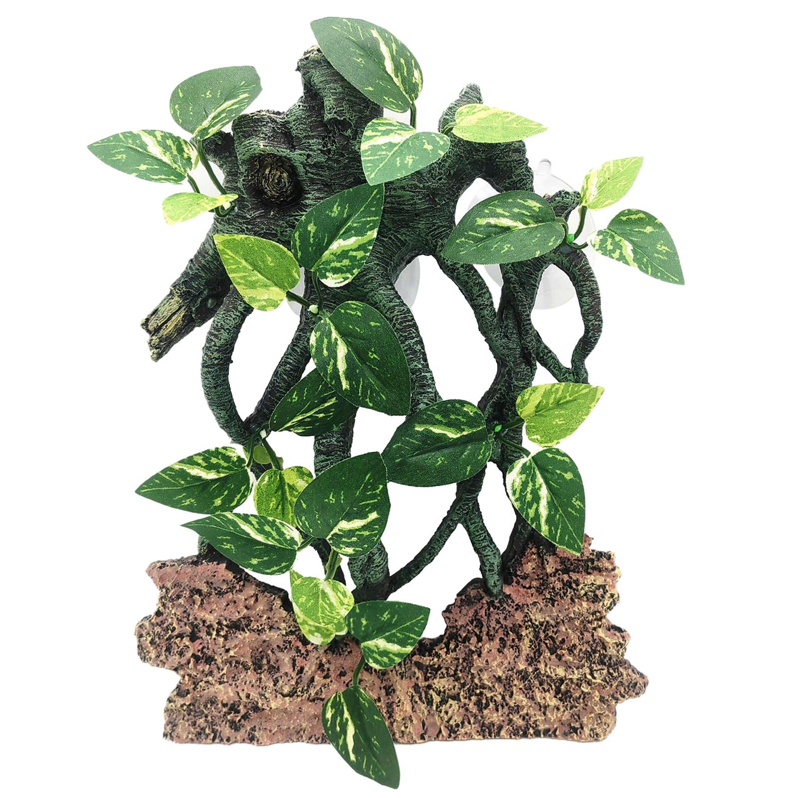Ramo rampicante per rettili, terrario con ventosa, decorazione per acquari