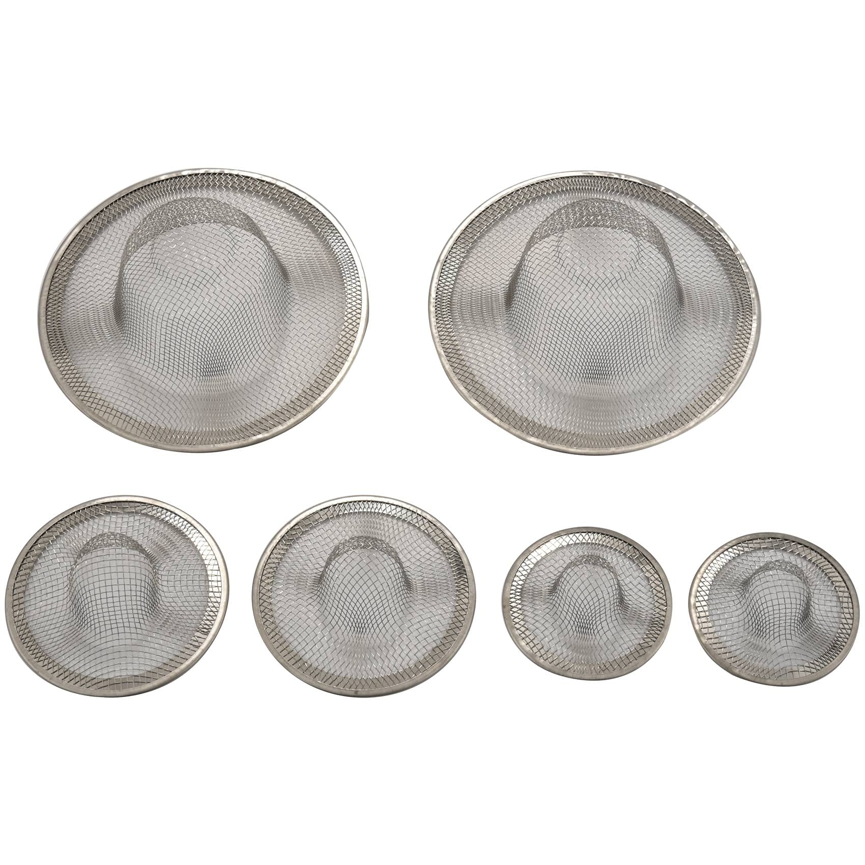 Inless Lot de 6 filtres d'évier en acier pour cuisine et salle de bain, pour mamans et familles, parfaits pour éviter les bouchons