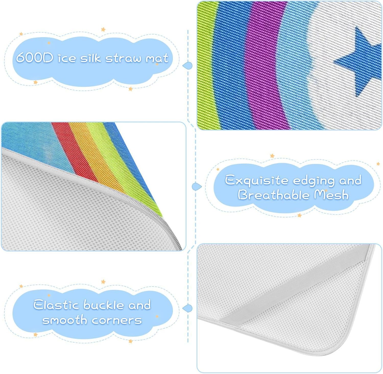4th of July Independence Day Land of Free Cooling Baby Mattress pad Cover 28" x 52" Washable Mattress Pads for Baby&Toddler