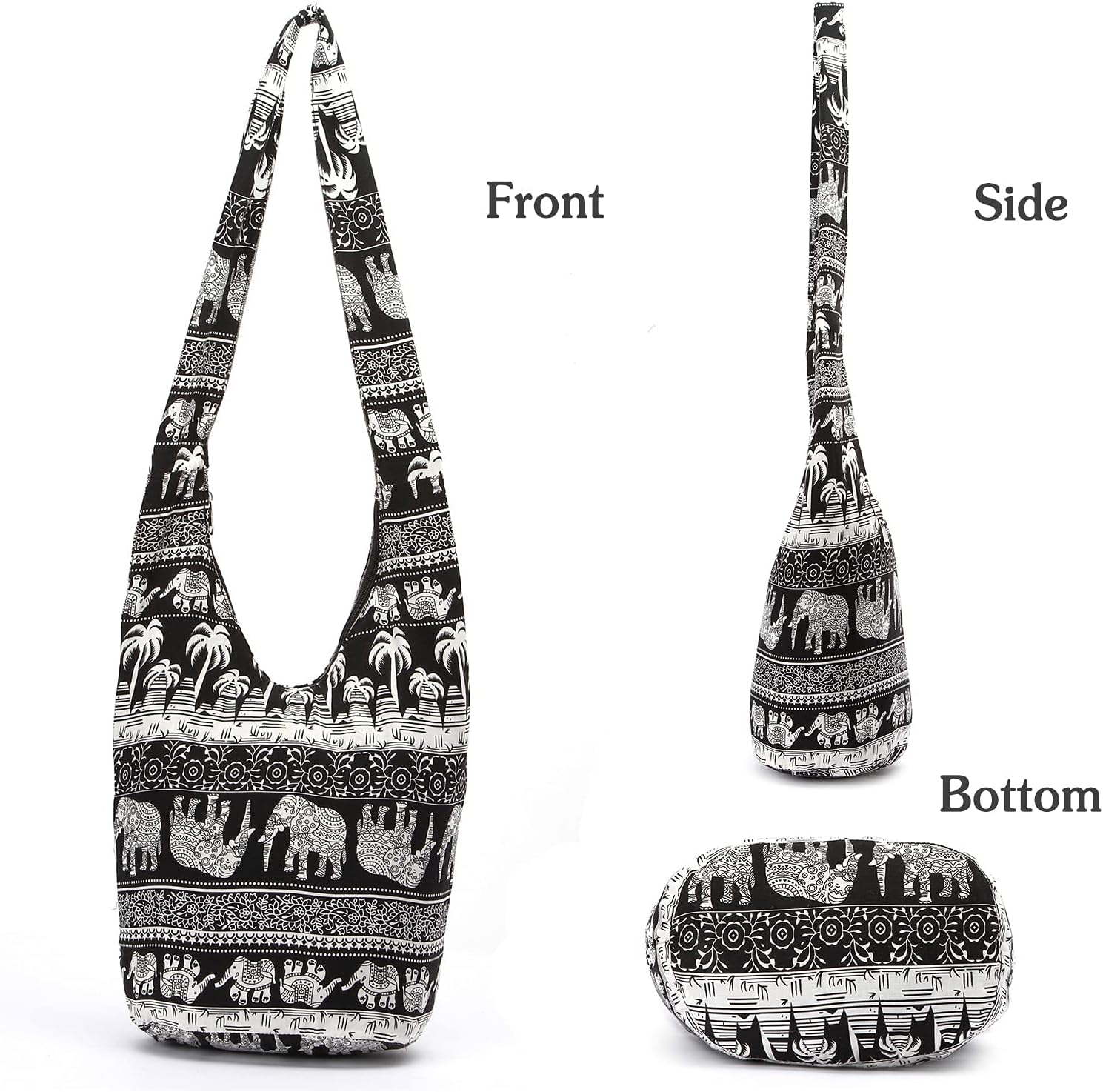 PORRASSO Crossbody Bag Women Shoulder Bag Boho Hippie Sling Bag Handmade