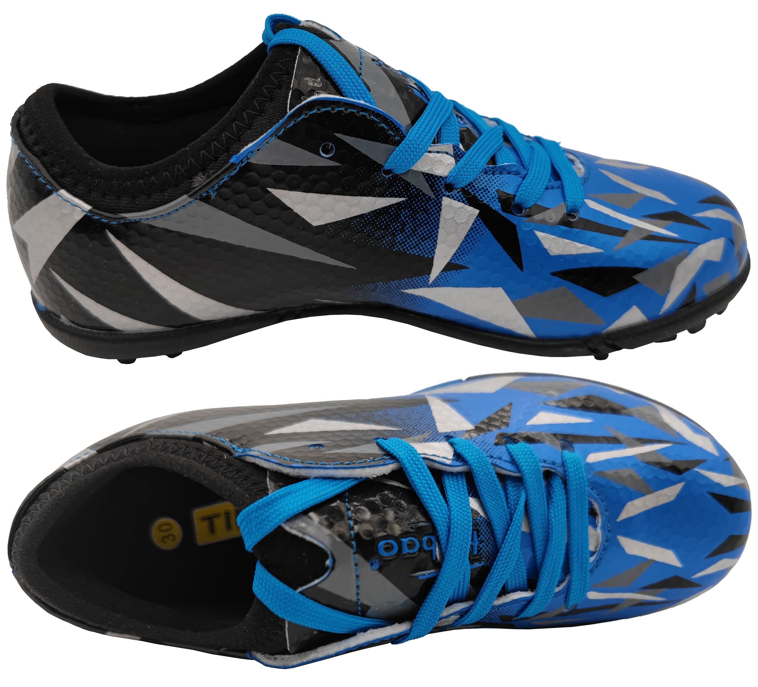 Dziecięce buty piłkarskie Turf Cleat Firm Ground Outdoor rozm. 30-40, niebieski, 37 EU