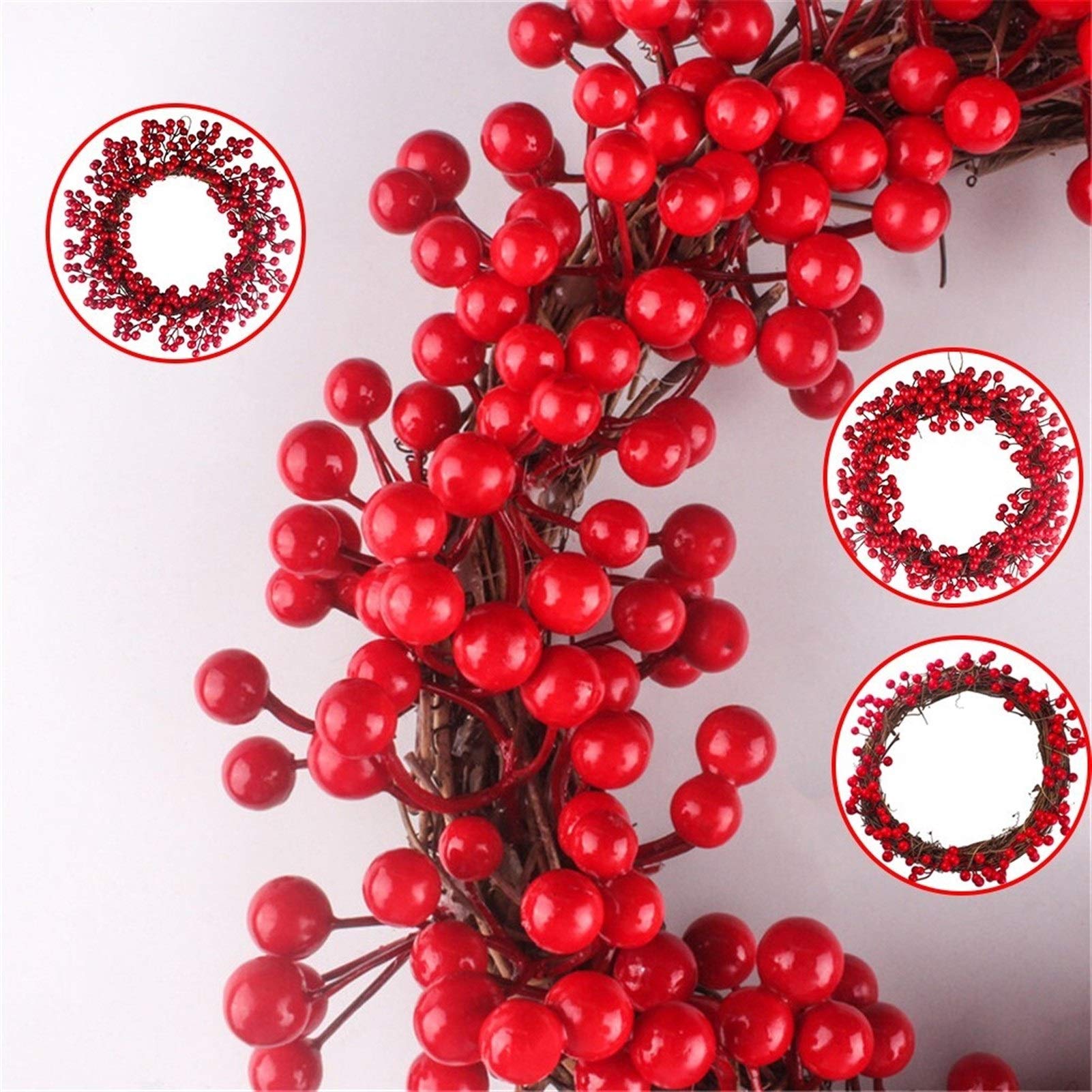 Roter Beerenkranz 13, 78 Zoll Weihnachtsbeerenkranz Produktbild-Vorschau 8