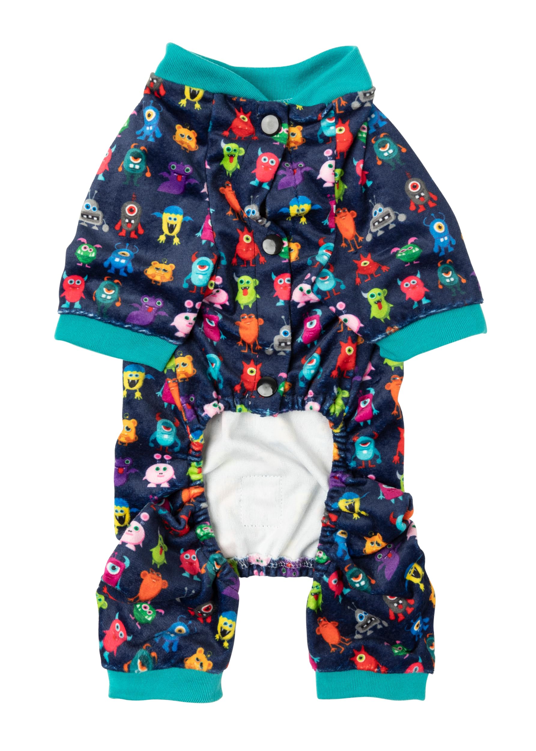 Fuzzyard The Yardsters Monsters Pajamas for Dogs (Size 6) Multicolored