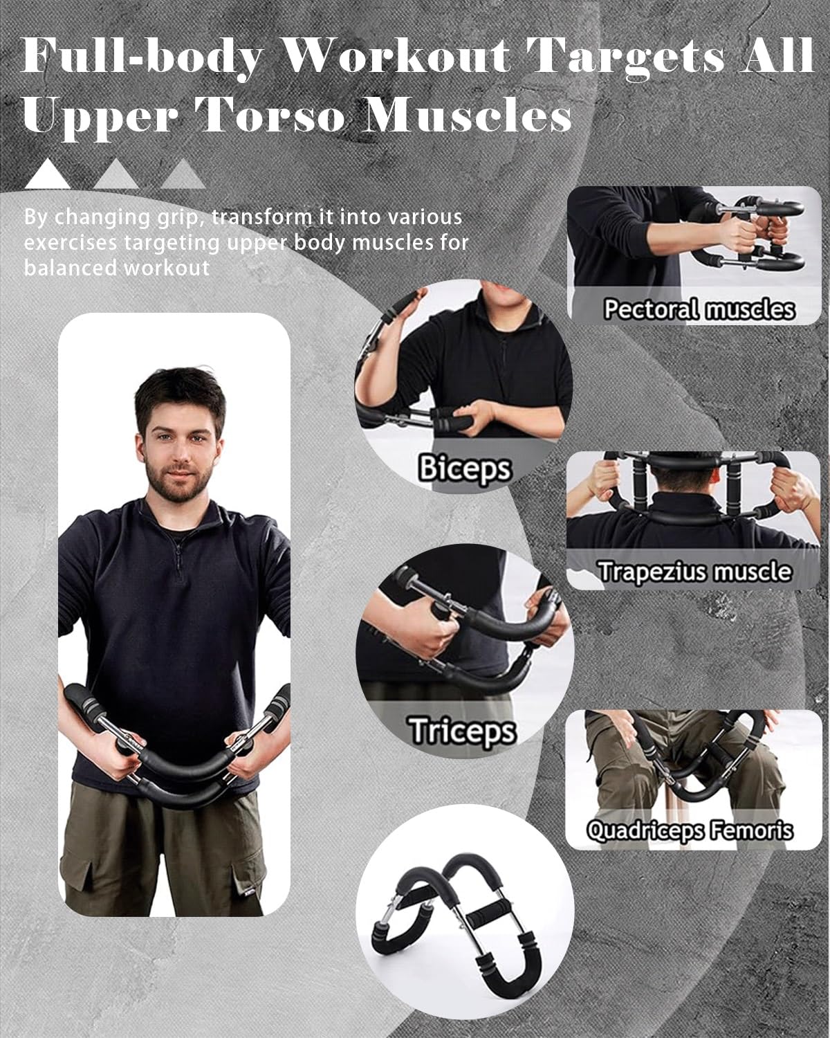 MoKo Twister Armtrainer 60-170 Lbs - Verstellbarer Brust & Arm Trainer