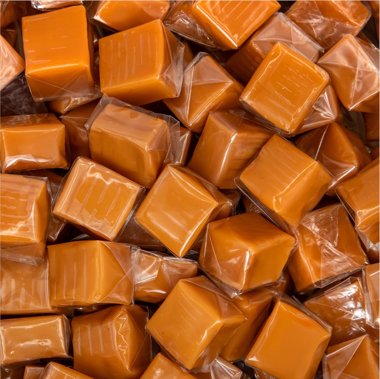 Funtasty Vanilla Caramel Candy 5lb Bulk - Individually Wrapped Chewy Cubes for Office Bowls, Gifting, Snacking & Baking