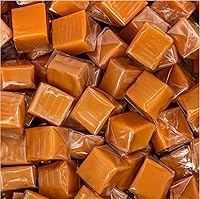 Funtasty Vanilla Caramel Candy 5lb Bulk Pack - Individually Wrapped Chewy Cubes, Gluten-Free for Snacking, Baking & Gifting
