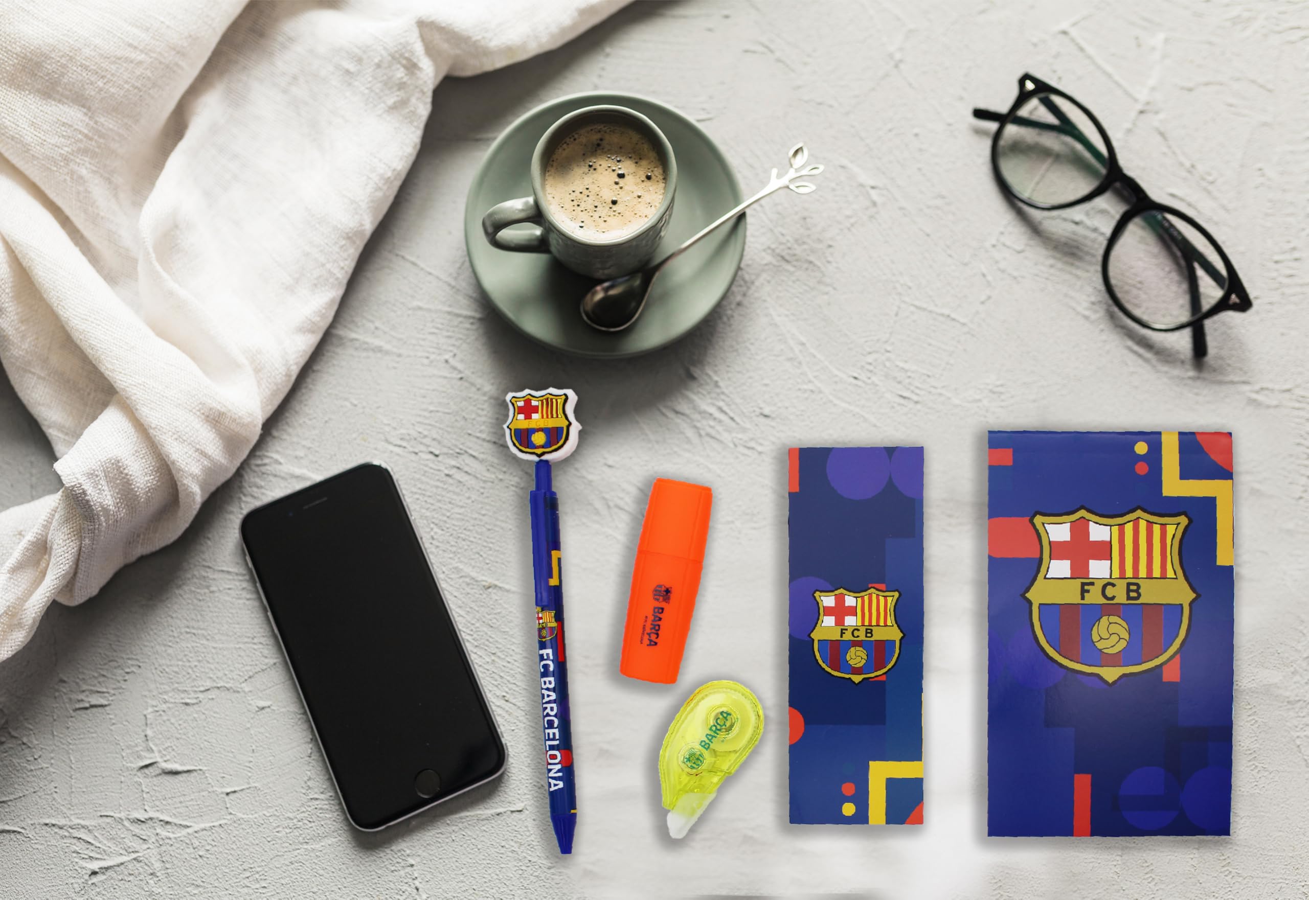 Penna Stemma Barça Set Cancelleria FC Barcelona - Materiale Scolastico  Ufficiale Barça Per Tifosi Set Ufficiale, image size:2560x1761