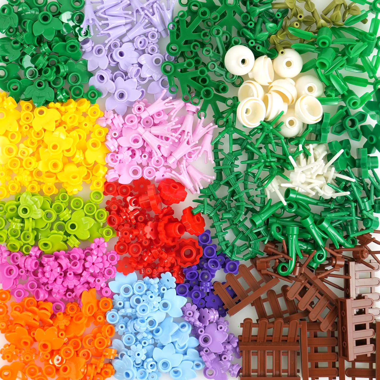 Plants Flowers Building Bricks, 550pcs Botanicals Garden Parts