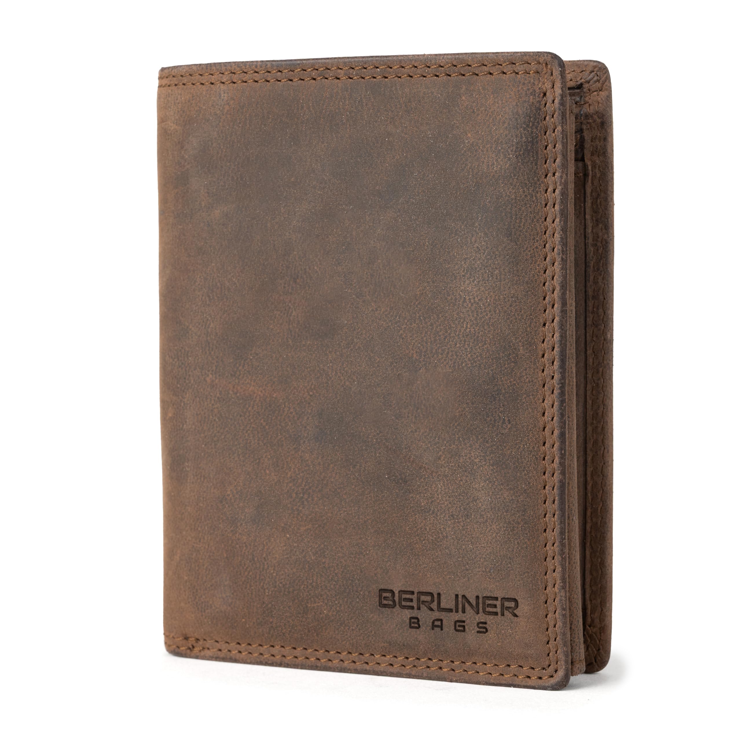 Berliner Bags Oliver Cartera de Piel Noble para Hombre, 15 Tarjetas, RFID
