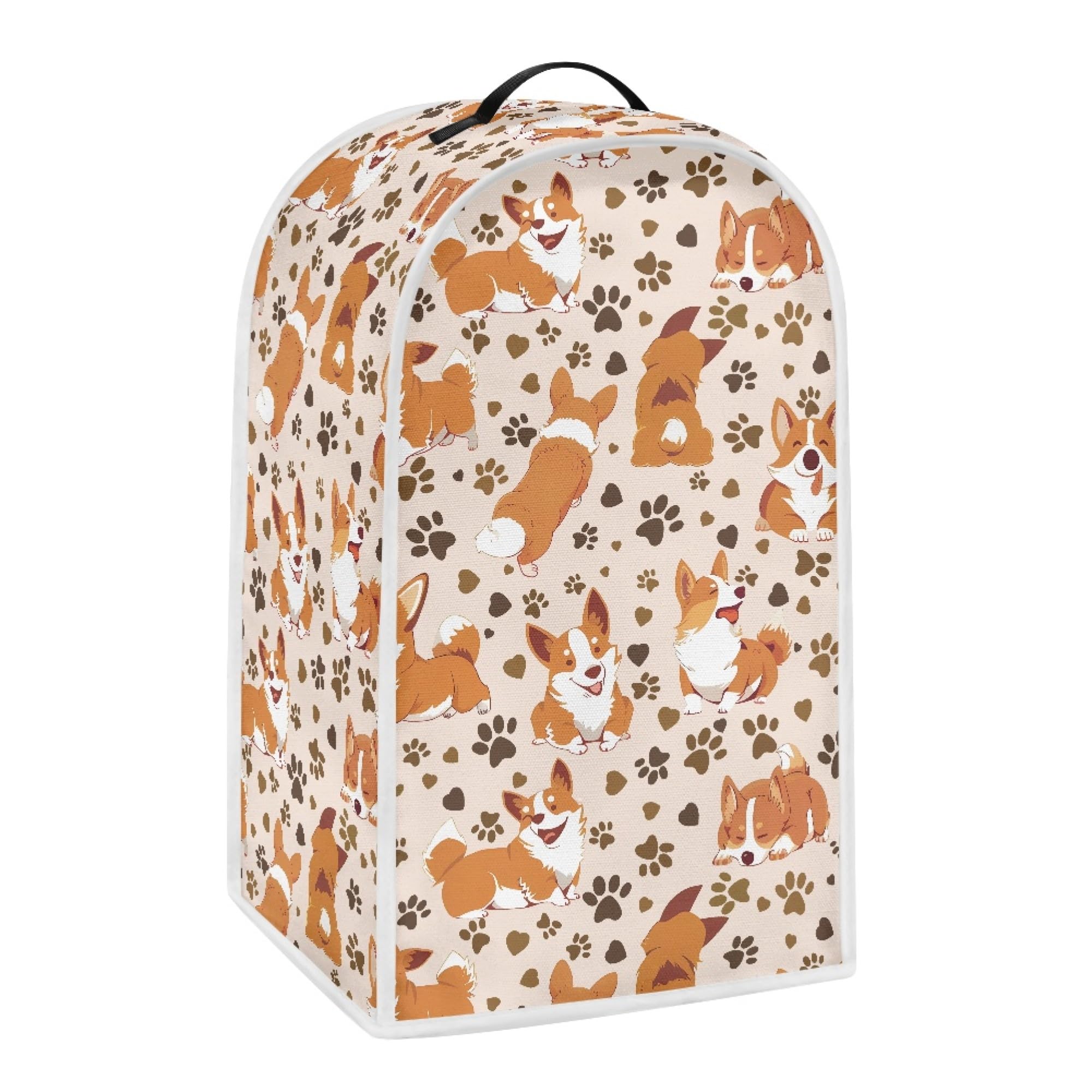 CLOHOMIN Corgi Blender Cover Universal Juicer Coffee Maker Cover Food Processor Cover Washable Small Appliance Dust Cover for Kitchen Home Dog Paw Multi Cooker Mixer Covers