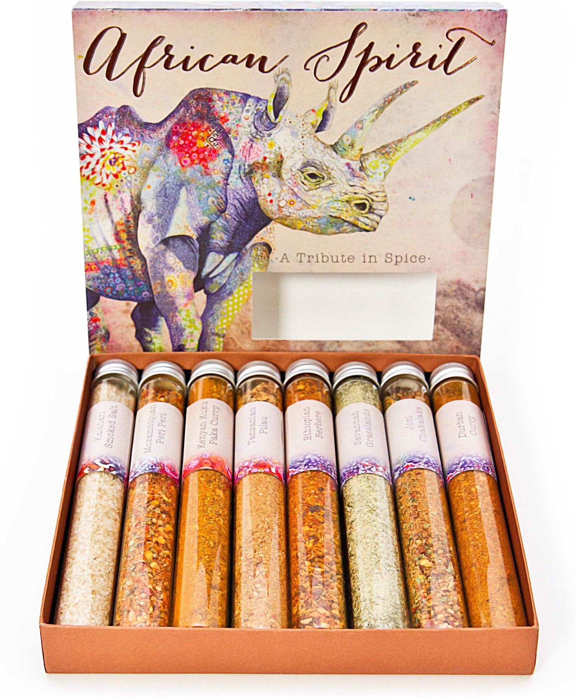 eat.art African Spirit | Collection of Traditional African Herbs & Spice Blends | 8-Pack Gift Set