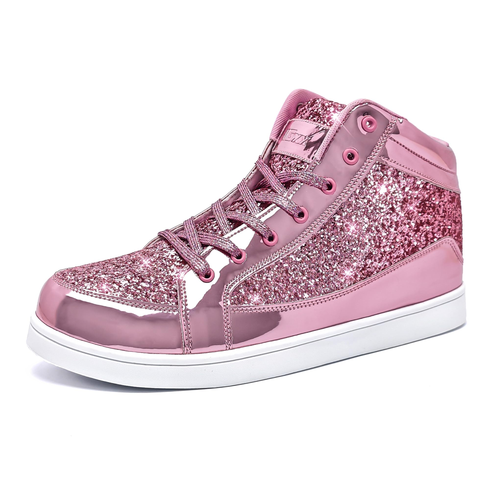 IGxx Gold Shoes Sparkly Men Glitter Shiny Sequin Metallic Boots
