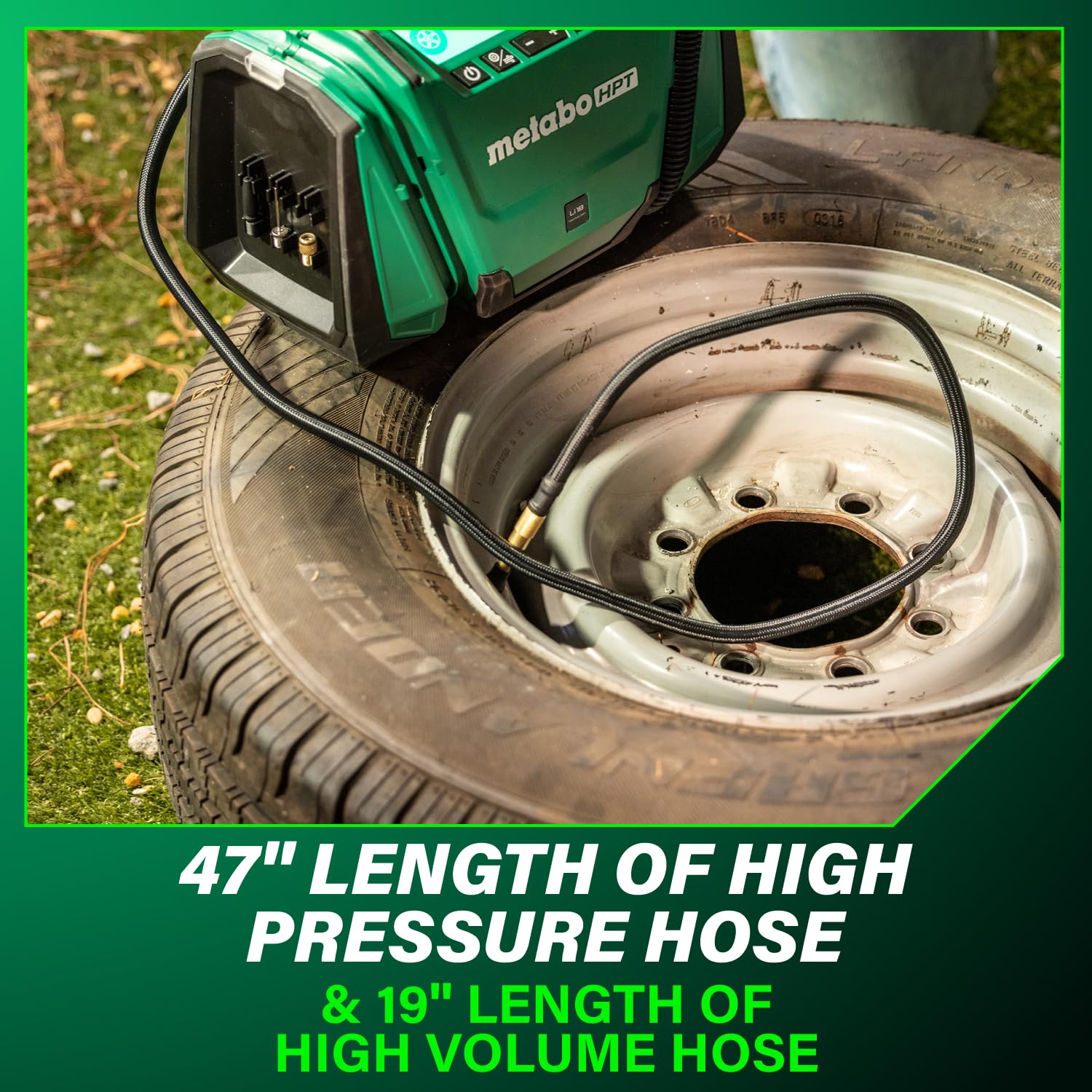 Metabo HPT 18V Cordless Inflator - Powerful & Portable -10