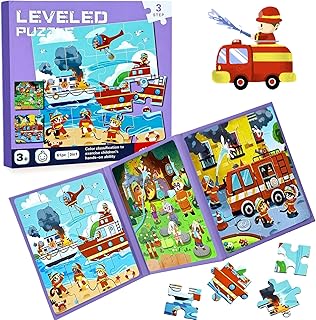 Comprar Puzzles Magnético,Puzzles Infantiles,Juguete Educativo Montessori,Juguetes Montessori,Puzzles Educativos para Bebé,Animales Rompecabezas,Juguetes niños 3 4 5 años(Protección contra Incendios)