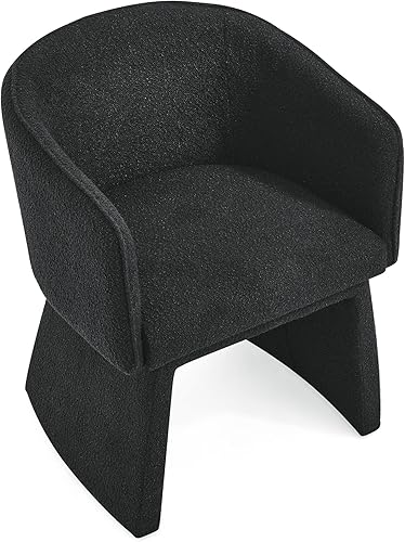 Miniatura 8 de Modern Style Simple and Elegant Chair, Black Leisure Chair, Suitable for Dining,Bedroom,Living Room,Reception Desk (Assembly Required) Black