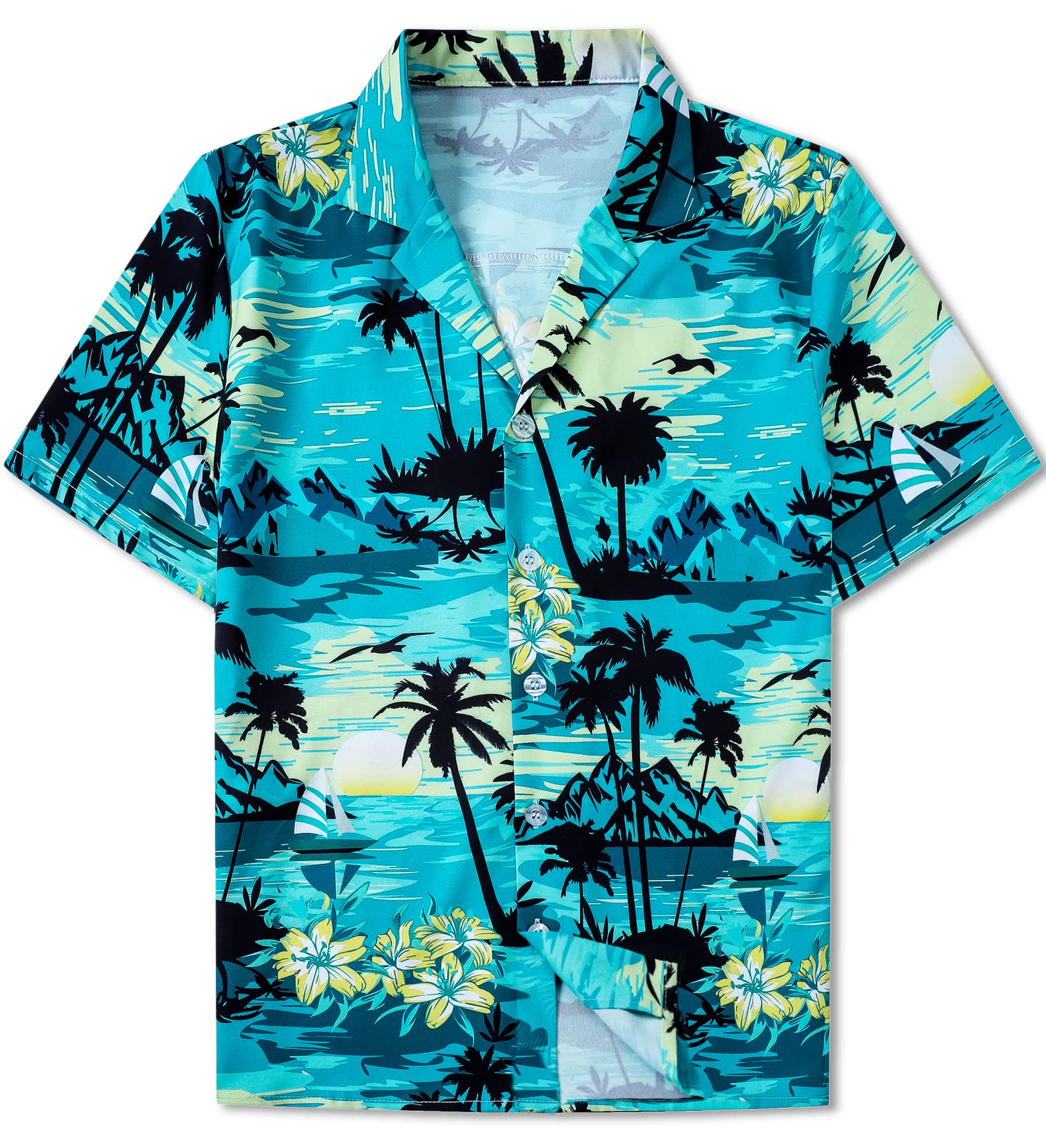 BetuslineKids Plaid Flannel Shirt for Boys, Fashion Long Sleeve Button Down Casual T Shirt