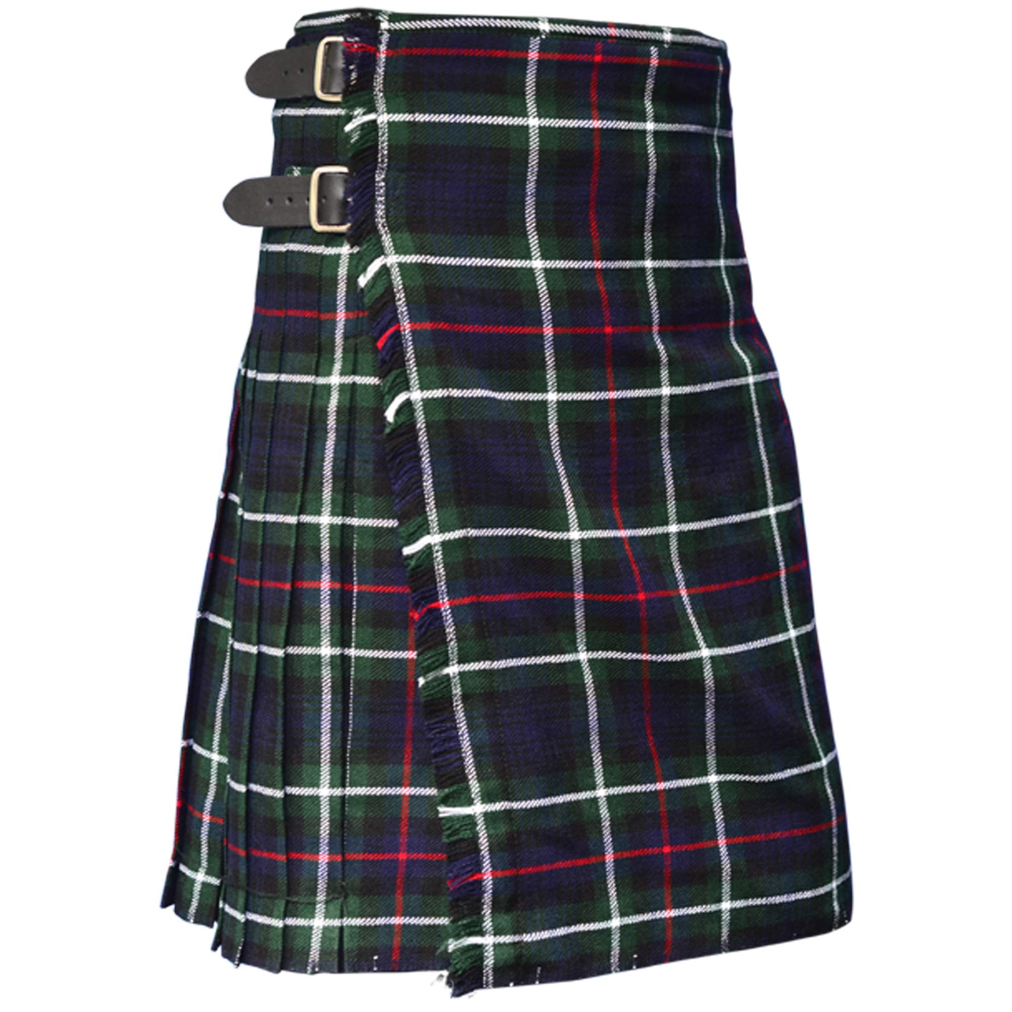 Scottish Traditional 8 Yards Acrylic Wool Tartan Kilts for Active Men's (Mackenzie, 30'')