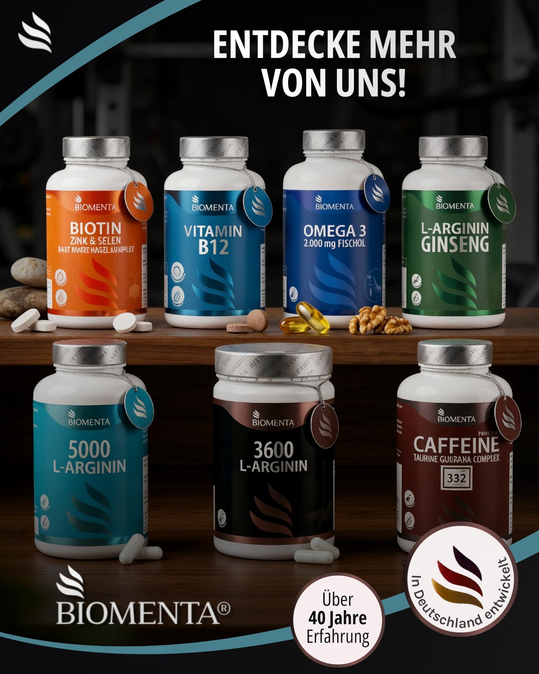 Calcium Magnesium Zink + Omega 3 + Vitamin D3 5000 IE Bundle